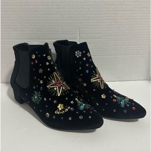 Betsey Johnson Boots With Gem Design